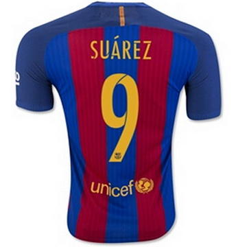 Boutique de Maillot Barcelone Suarez Domicile 2016 2017