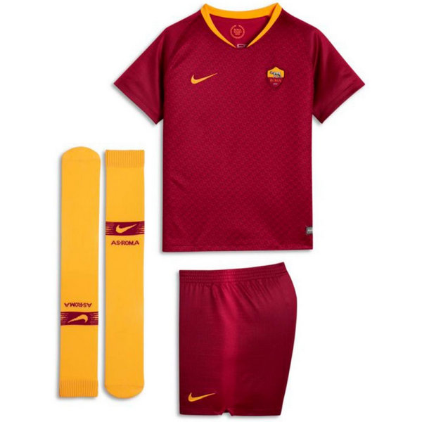 2018 2019 Ensemble Foot AS Roma Enfant Rome Maillot Short Chaussettes Domicile