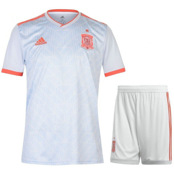 2018 2019 Ensemble Foot Enfant Espagne Maillot Short Coupe Du Monde Extérieur