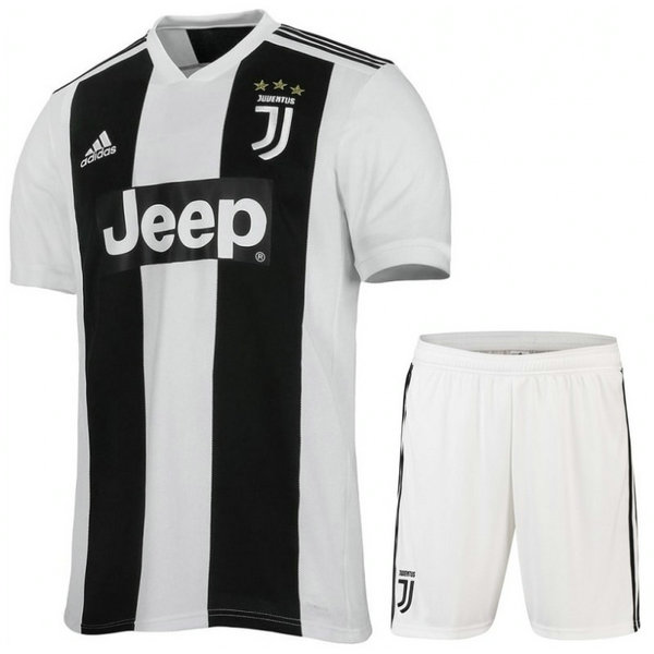 2018 2019 Ensemble Foot Juventus Enfant Junior Domicile Maillot Short