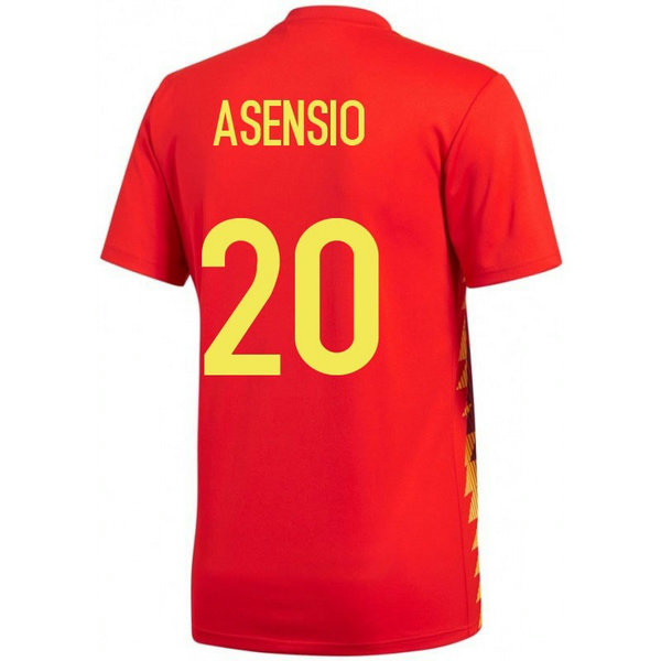 2018 2019 Homme Maillot Equipe de Espagne ASENSIO Coupe du Monde Domicile