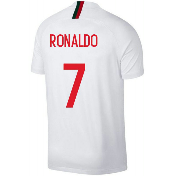 2018 2019 Homme Maillot Portugal RONALDO Extérieur Coupe du Monde