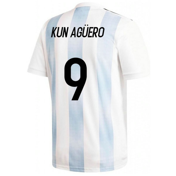 2018 2019 Homme Maillot de Foot Argentine AGUERO Coupe du Monde Domicile