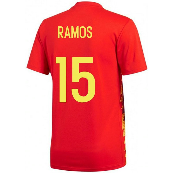 2018 2019 Maillot Equipe de Espagne SERGIO RAMOS Enfant Domicile Coupe du Monde