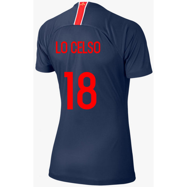 2018 2019 Maillot PSG Femme LO CELSO Domicile Paris Saint Germain