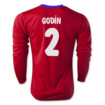 Maillot Atletico De Madrid Ml Godin Domicile 2015 2016 Réduction Prix