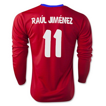 Maillot Atletico De Madrid Ml Raul Jimenez Domicile 2015 2016 la Vente à Bas Prix