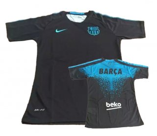 Maillot Avant-Match Barcelone Noir 2016 2017 Code Promo France