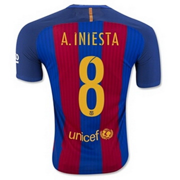 Maillot Barcelone A.Iniesta Domicile 2016 2017 En Ligne