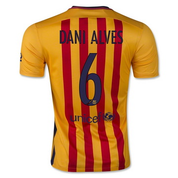 Maillot Barcelone Dani Alves Exterieur 2015 2016 Paris Vente En Ligne