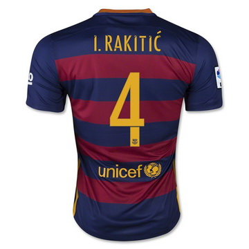 Maillot Barcelone I.Rakitic Domicile 2015 2016 Soldes Promo En Ligne