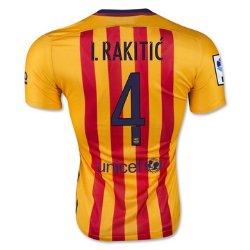 Maillot Barcelone I.Rakitic Exterieur 2015 2016 à des Prix Raisonnables