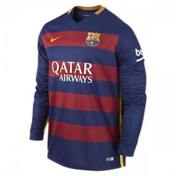 Maillot Barcelone Manche Longue Domicile 2015 2016 Soldes Paris