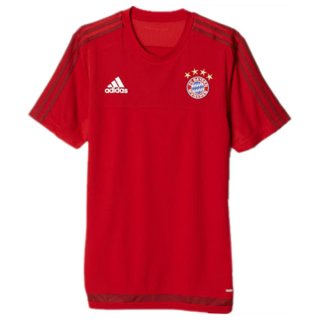 Maillot Bayern Munich Formation Rouge 2015 2016 Pas Cher en Promo