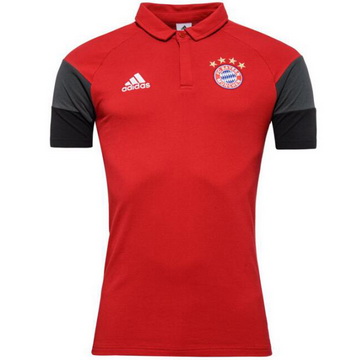 Maillot Bayern Munich Polo Rouge 2017 à Prix Bas