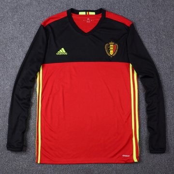 Maillot Belgique Manche Longue Domicile Euro 2016 Pas Cher Lyon