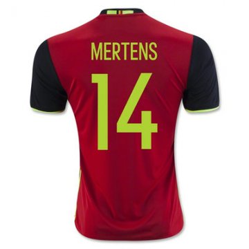 Maillot Belgique Mertens Domicile Euro 2016 Vendre à Bas Prix