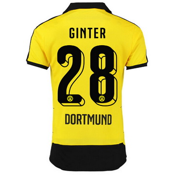 Maillot Borussia Dortmund Ginter Domicile 2015 2016 Pas Cher Marseille