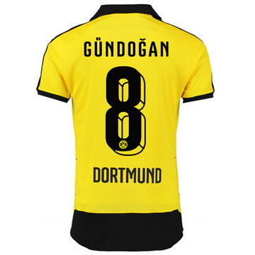 Maillot Borussia Dortmund Gundogan Domicile 2015 2016 Rabais Boutique Paris