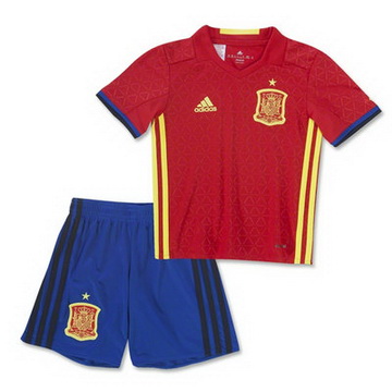 Maillot Espagne Enfant Domicile Euro 2016 à Prix Bas