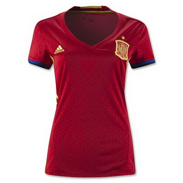 Maillot Espagne Femme Domicile Euro 2016 Vendre En Gros