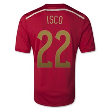 Maillot Espagne Isco Domicile 2014 2015 à Prix Bas