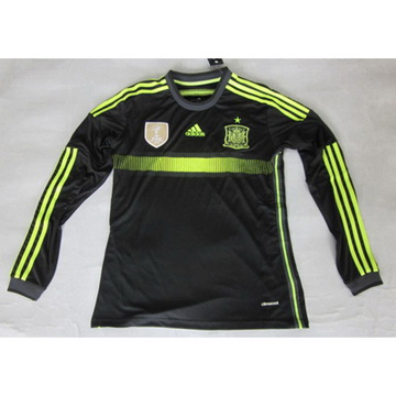 Maillot Espagne Manche Longue Exterieur 2014 2015 Rabais en ligne