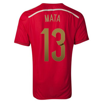 Maillot Espagne Mata Domicile 2014 2015 Achat à Prix Bas