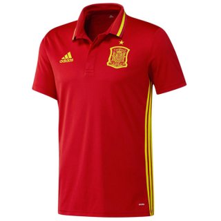 Maillot Espagne Polo Rouge Euro 2016 Vendre France