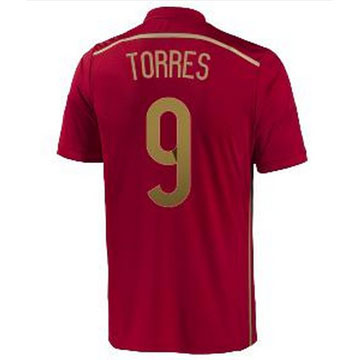 Maillot Espagne Torres Domicile 2014 2015 En Soldes