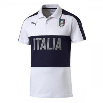 Maillot Italie Polo Blanc 2016 2017 La Boutique en Ligne