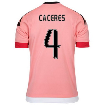 Maillot Juventus Caceres Exterieur 2015 2016 Pas Chers à Bas Prix