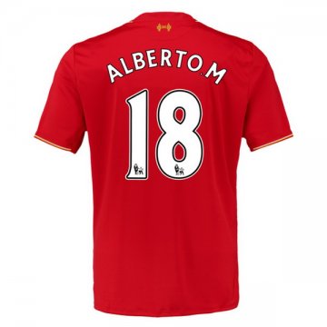 Maillot Liverpool Alberto.M Domicile 2015 2016 est Arrivée