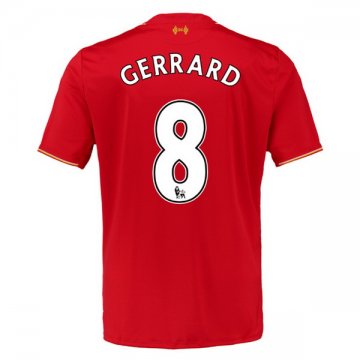 Maillot Liverpool Gerrard Domicile 2015 2016 à Prix Réduit