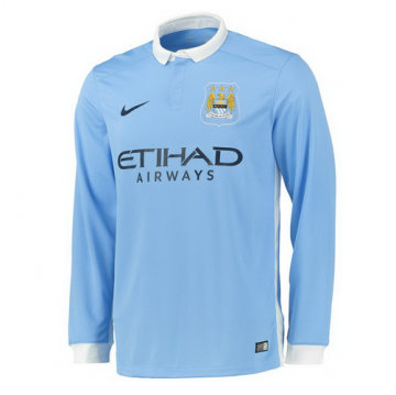 Maillot Mancheste City Manche Longue Domicile 2015 2016 Magasin Paris