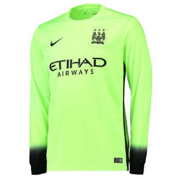 Maillot Mancheste City Manche Longue Troisieme 2015 2016 Lyon en Ligne