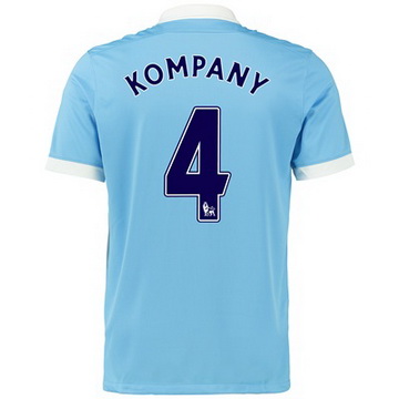 Maillot Manchester City Kompany Domicile 2015 2016 Soldes Lyon