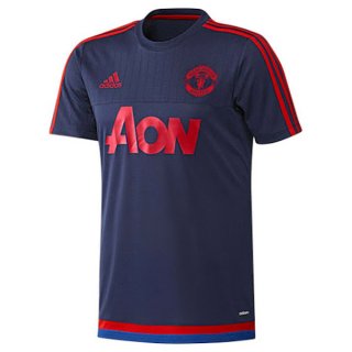 Maillot Manchester United Champion Formation Bleu Marine 2015 2016 Prix France