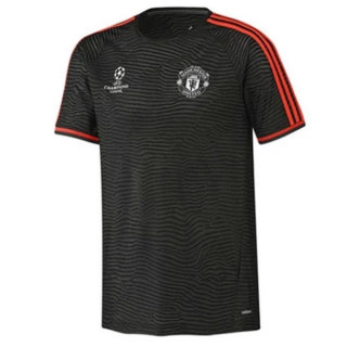 Maillot Manchester United Champion Formation Noir 2016 Pas Cher en Promo