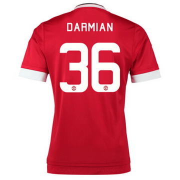 Maillot Manchester United Darmian Domicile 2015 2016 Soldes Cannes