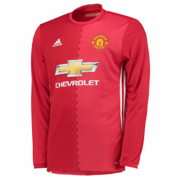 Maillot Manchester United Manche Longue Domicile 2016 2017 Soldes Promo En Ligne