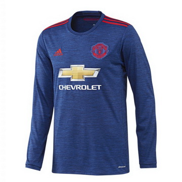 Maillot Manchester United Manche Longue Exterieur 2016 2017 Pas Cher Marseille