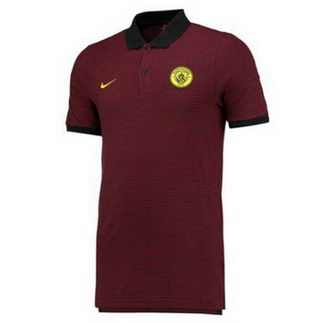 Maillot Polo Manchester City Marrons 2016 2017 Collection Rabais En Ligne