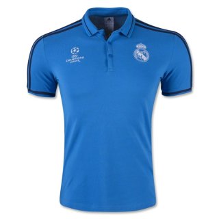 Maillot Real Madrid Champion Polo Bleu 2016 Pas Cher Lyon