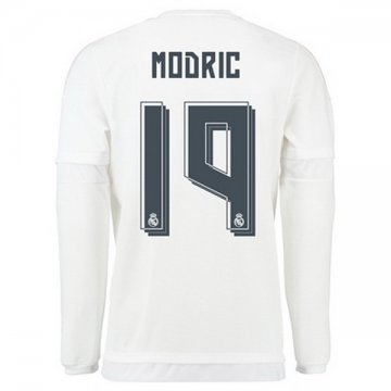 Maillot Real Madrid Manche Longue Modric Domicile 2015 2016 Pas Cher