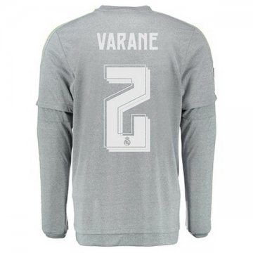 Maillot Real Madrid Manche Longue Varane Exterieur 2015 2016 Jusqu'à 70% de réduction