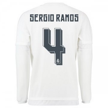 Maillot Real Madrid Ml Sergio Ramos Domicile 2015 2016 Pas Chers à Bas Prix