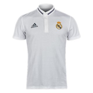 Maillot Real Madrid Polo Blanc 2017 à Prix Bas