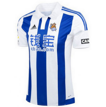 Maillot Real Sociedad Domicile 2015 2016 Personnalisé en Ligne