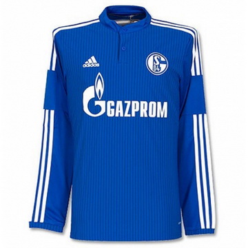 Maillot Schalke 04 Manche Longue Domicile 2015 2016 Promotions En Ligne